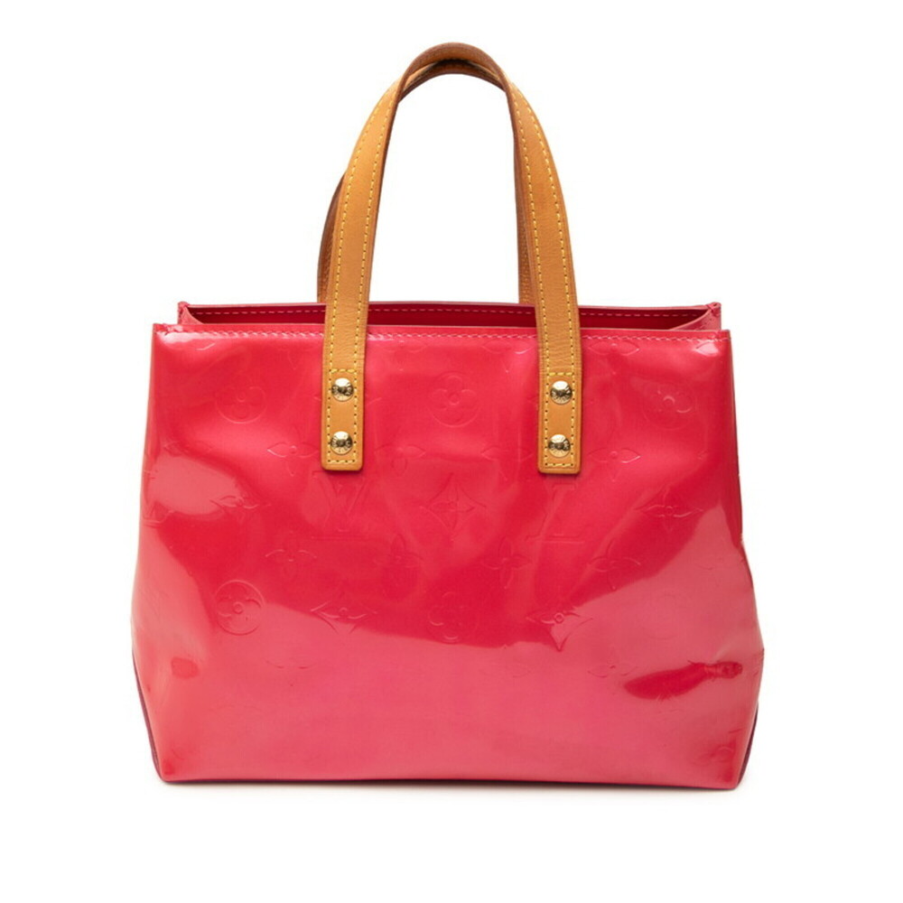Louis Vuitton Monogram Vernis Lead PM Handbag M91221 Pink Patent Leather Wome...